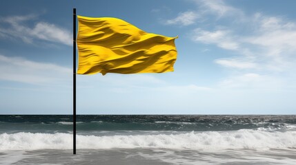 flag yellow and black caution