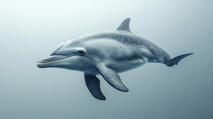 Obraz premium a dolphin swimming in the ocean