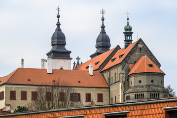 Obraz premium St. Procopius Basilica, UNESCO World Heritage Site in Trebic, Czech Republic