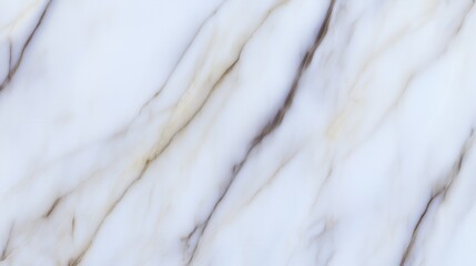 Fototapeta premium Close-up of elegant white marble texture with natural veins