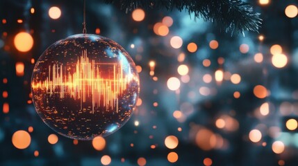 Abstract glowing polygonal globe on blurry starry sky background with candlestick forex graph. Earth, trade, stock, technology and digital world concept. 3D Rendering