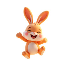 Obraz premium easter bunny with a carrot