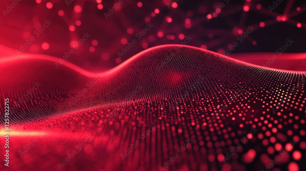 Poster abstract polygonal space. background with connecting dots and lines. artificial intelligence technol