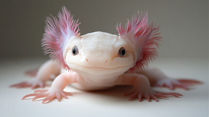 a white and pink axy lizard with pink spikes