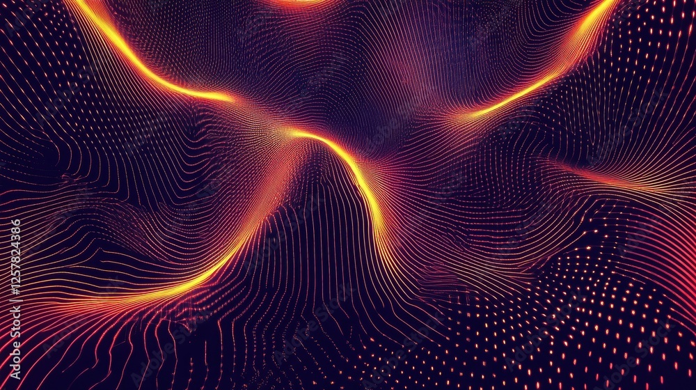 Poster big data flow technology and science vector background, tech abstraction with lines electronics and 