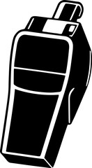 Outline Illustration of a Whistle for Sports or Safety