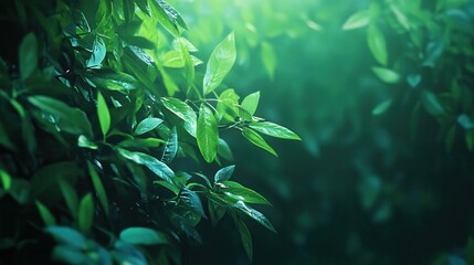 Green colour bokeh abstract light background. Illustration