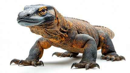 Obraz premium a lizard toy on a white background