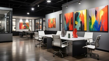 clean creative office space