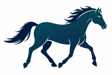 horse silhouette vector