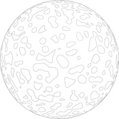 Moon vector illustration