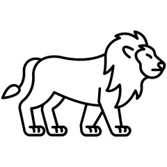 Lion  Scalable Vector Icons – Transparent & Editable