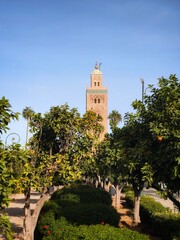 Fototapeta premium Mezquita en Marrakech, Marruecos 