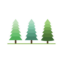 Artistic pine tree illustrations capturing nature’s serenity