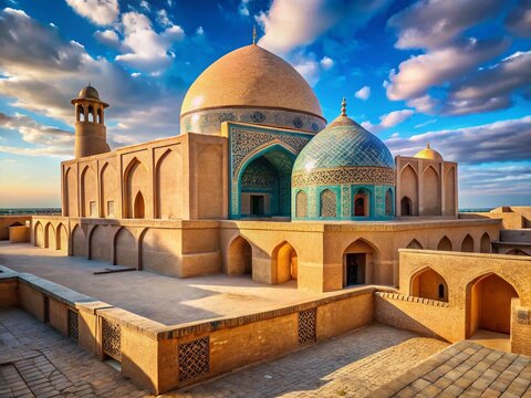 Ancient Yakhchal Icehouse in Kashan, Iran - Historical Architecture Stock Photo