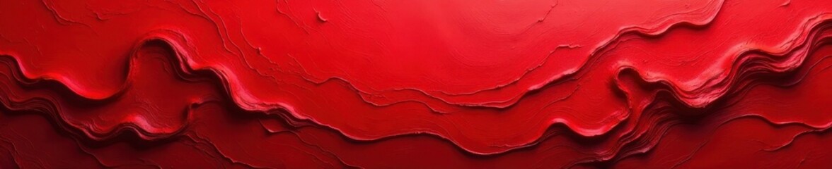 Fototapeta premium Abstract crimson texture, thick drips, intense red , bold, high-resolution, red