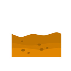 illustration of soil layers
