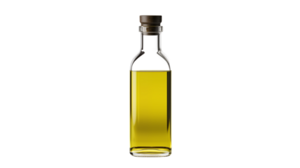 High quality image of a bottle of golden yellow olive oil perfect for cooking blogs food packaging and culinary websites  Ideal for showcasing healthy recipes and Mediterranean cuisine