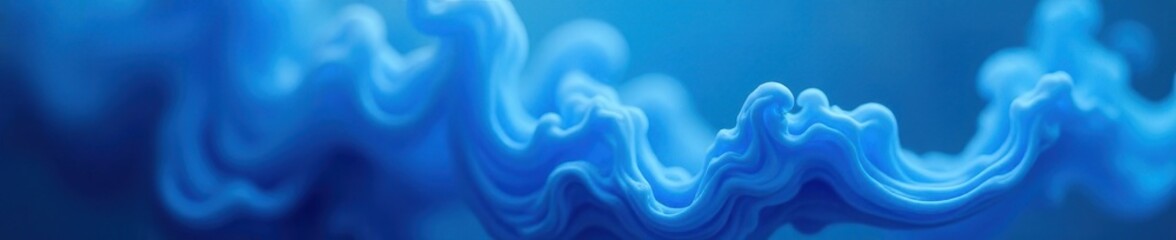 Obraz premium Abstract swirling blue smoke, ethereal texture, backdrop, cloud, bright