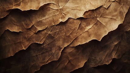 Naklejka premium Brown Abstract Wrinkled Surface Texture