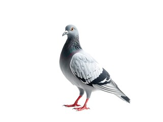 Intricate Pigeon Depiction on Textured Canvas