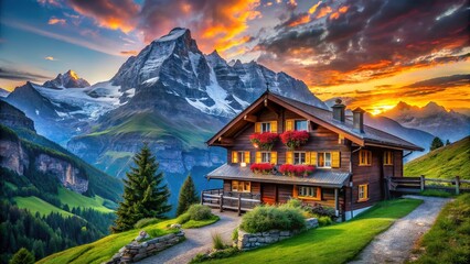 Majestic Grindelwald Chalet with Stunning Wetterhorn Views
