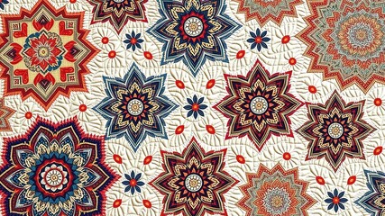 Masterful Stitches: Patchwork Quilts Embroidered with Intricate Designs