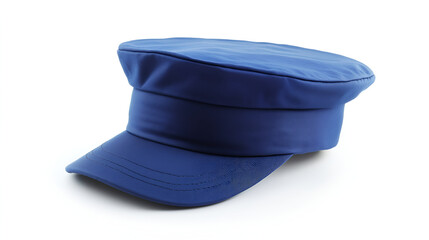  a beautifu lblue cap isolated on white background