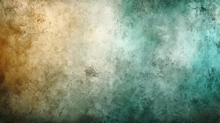 Abstract textured background, teal and beige tones, grunge style, website design