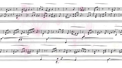 Fototapeta premium Musical Canvas: Textured Background with Music Notation