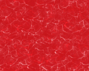 Abstract seamless pattern background with red water texture reflecting light highlights