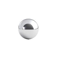 Shiny metallic sphere reflecting light in a smooth and glossy surface finish with perfect shape
