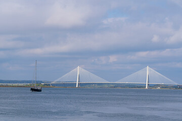 Obraz premium Puente internacional entre Portugal y Ayamonte