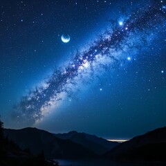 sky with stars at night