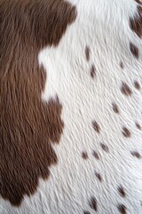 Close-up view of the hairy texture on a calf's hide. The image features individual fibers with a rich, natural brown and cream coloration.