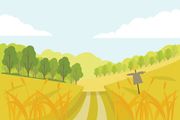 Golden leaves dance in the crisp autumn breez