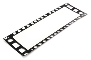 Fototapeta premium Blank Photographic Film Strip Isolated on White Background