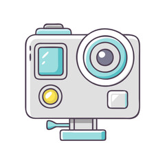 action camera icon, action camera vector illustration-simple illustration of action camera, perfect for action camera logos and icons