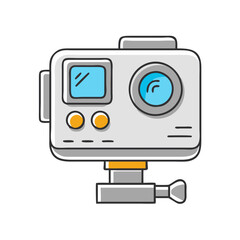 action camera icon, action camera vector illustration-simple illustration of action camera, perfect for action camera logos and icons