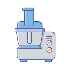 Obraz premium food processor icon, food processor vector illustration-simple illustration of food processor, perfect for food processor logos and icons