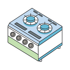 gas stove icon, gas stove vector illustration-simple illustration of gas stove, perfect for gas stove logos and icons