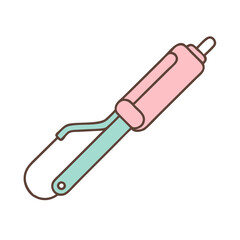 hair curler icon, hair curler vector illustration-simple illustration of hair curler, perfect for hair curler logos and icons