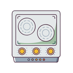 induction stove icon, induction stove vector illustration-simple illustration of induction stove, perfect for induction stove logos and icons