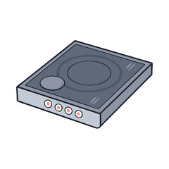 Fototapeta premium induction stove icon, induction stove vector illustration-simple illustration of induction stove, perfect for induction stove logos and icons