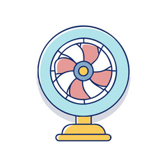 portable fan icon, portable fan vector illustration-simple illustration of portable fan, perfect for portable fan logos and icons