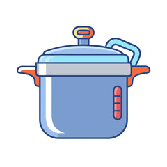 pressure cooker icon, pressure cooker vector illustration-simple illustration of pressure cooker, perfect for pressure cooker logos and icons
