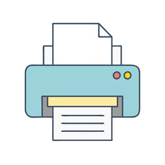 printer icon, printer vector illustration-simple illustration of printer, perfect for printer logos and icons