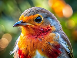 Fototapeta premium Avian Preen Gland Infection: Feather Plucking, Skin Irritation in Bird