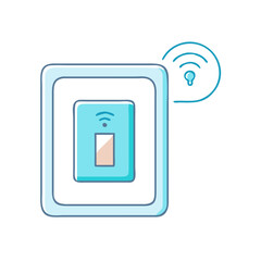 smart switch icon, smart switch vector illustration-simple illustration of smart switch, perfect for smart switch logos and icons