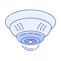 smoke detector icon, smoke detector vector illustration-simple illustration of smoke detector, perfect for smoke detector logos and icons